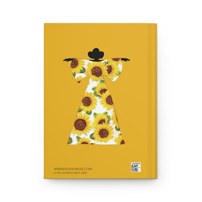 Sunflower Dress  Hardcover Journal Matte
