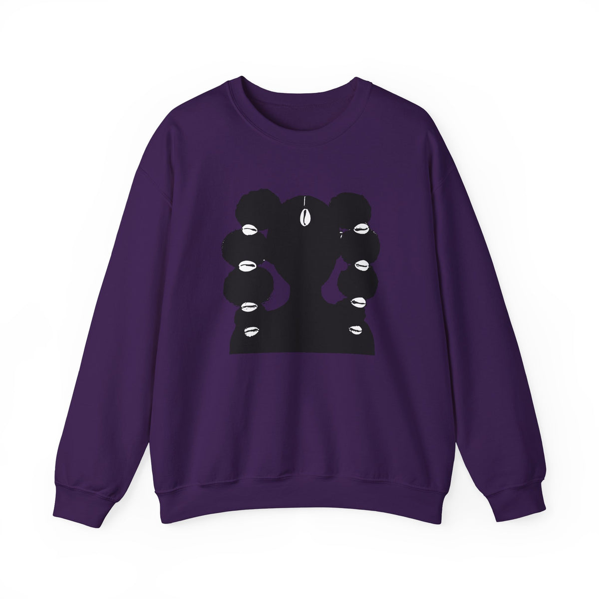 Afro Ponytails with Cowrie Shells Crewneck Sweatshirt