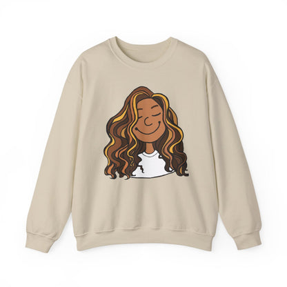 The Imani Curls Crewneck