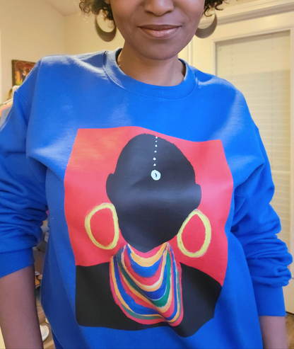 The Masai Woman Art Crewneck Sweatshirt