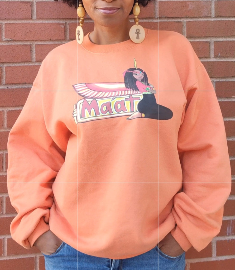 Maat Graphic Unisex Sweatshirt - Yes Lioness Arts