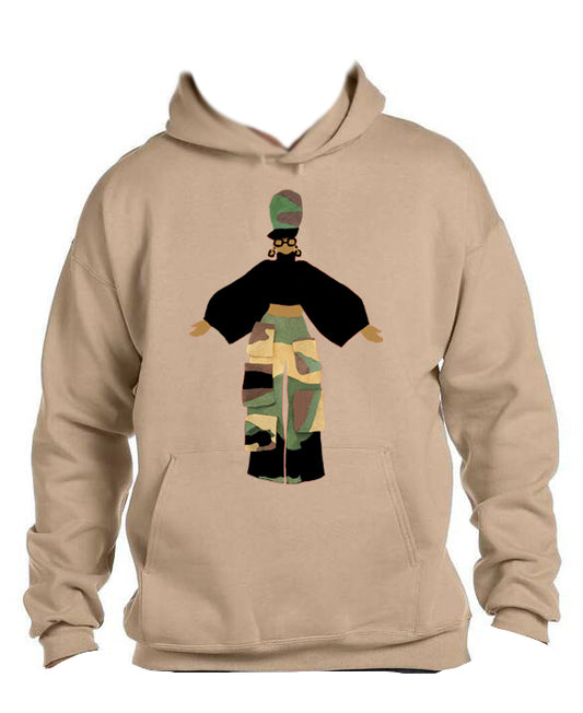 Camo Cargo Queen Unisex Hoodie - Yes Lioness Arts