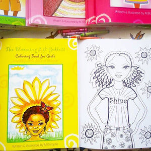 The Blooming Little Goddess Coloring Book
