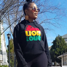 Load image into Gallery viewer, The Lion Love Unisex Hoodie in Black