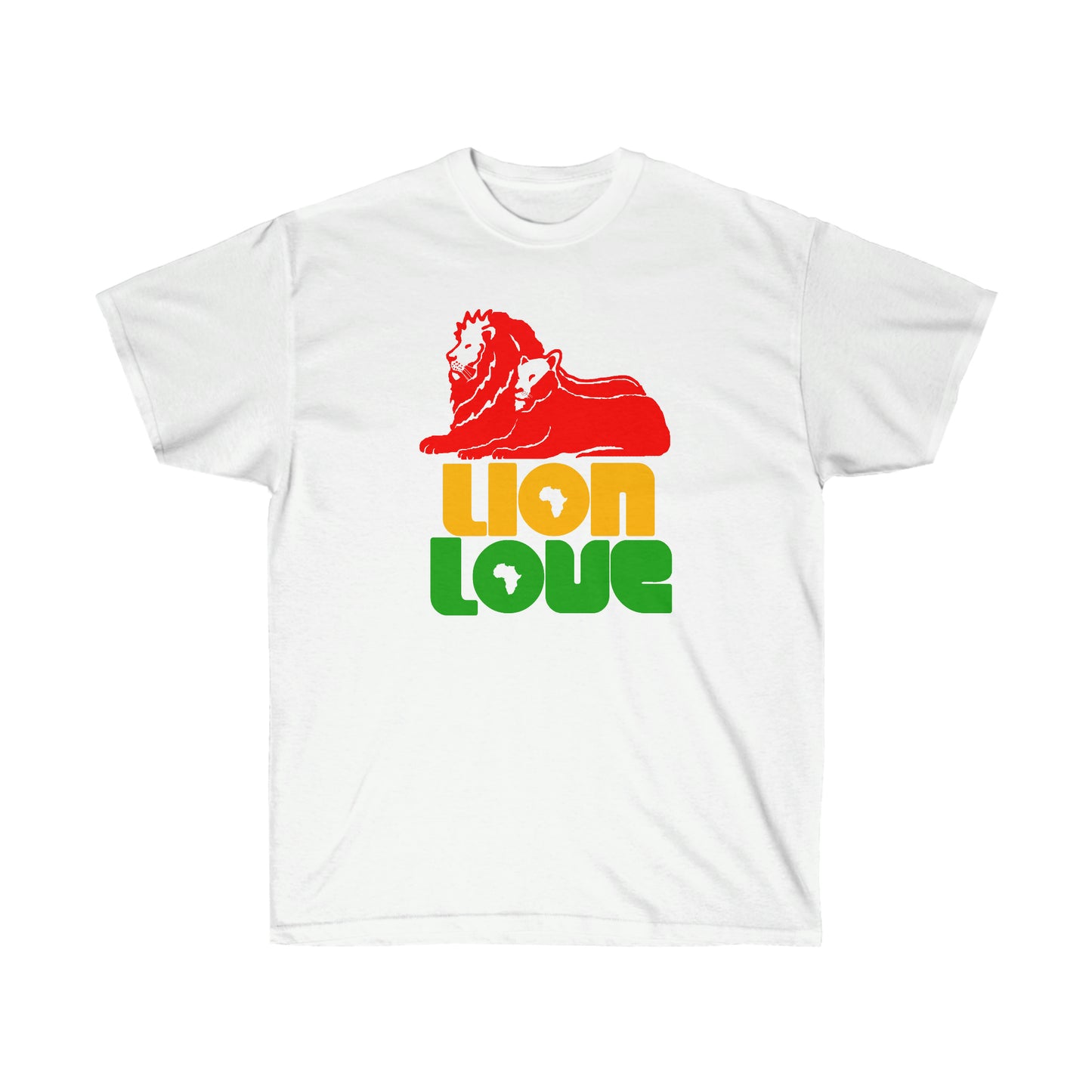 The Lion Love Unisex Ultra Cotton Tee - Yes Lioness Arts