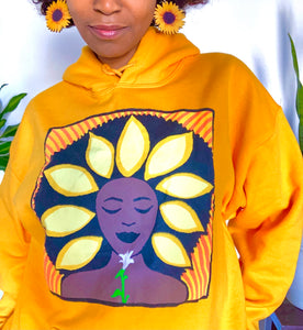 The Sunflower Hoodie in Yellow Gold
