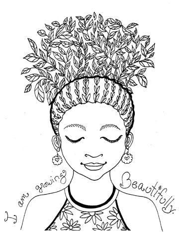 The Blooming Little Goddess Coloring Book - Yes Lioness Arts