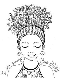 The Blooming Little Goddess Coloring Book