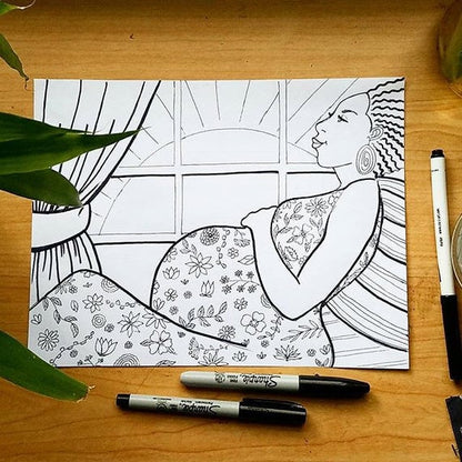 The Maternal Moments Coloring Book - Yes Lioness Arts