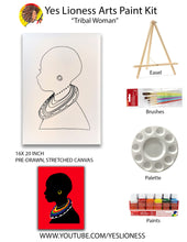 Load image into Gallery viewer, The Tribal Woman Sip n&#39; Paint Art Kit