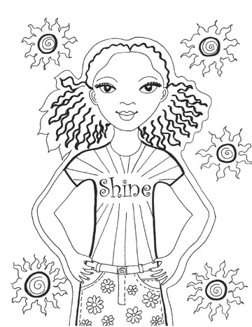 The Blooming Little Goddess Coloring Book - Yes Lioness Arts