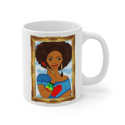 I Am a Work of Heart Mug 11oz - Yes Lioness Arts