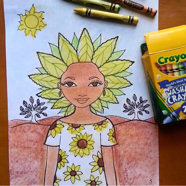 The Little Goddess Coloring Book - Yes Lioness Arts