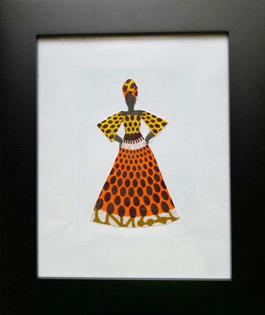 African Woman Fire Art 